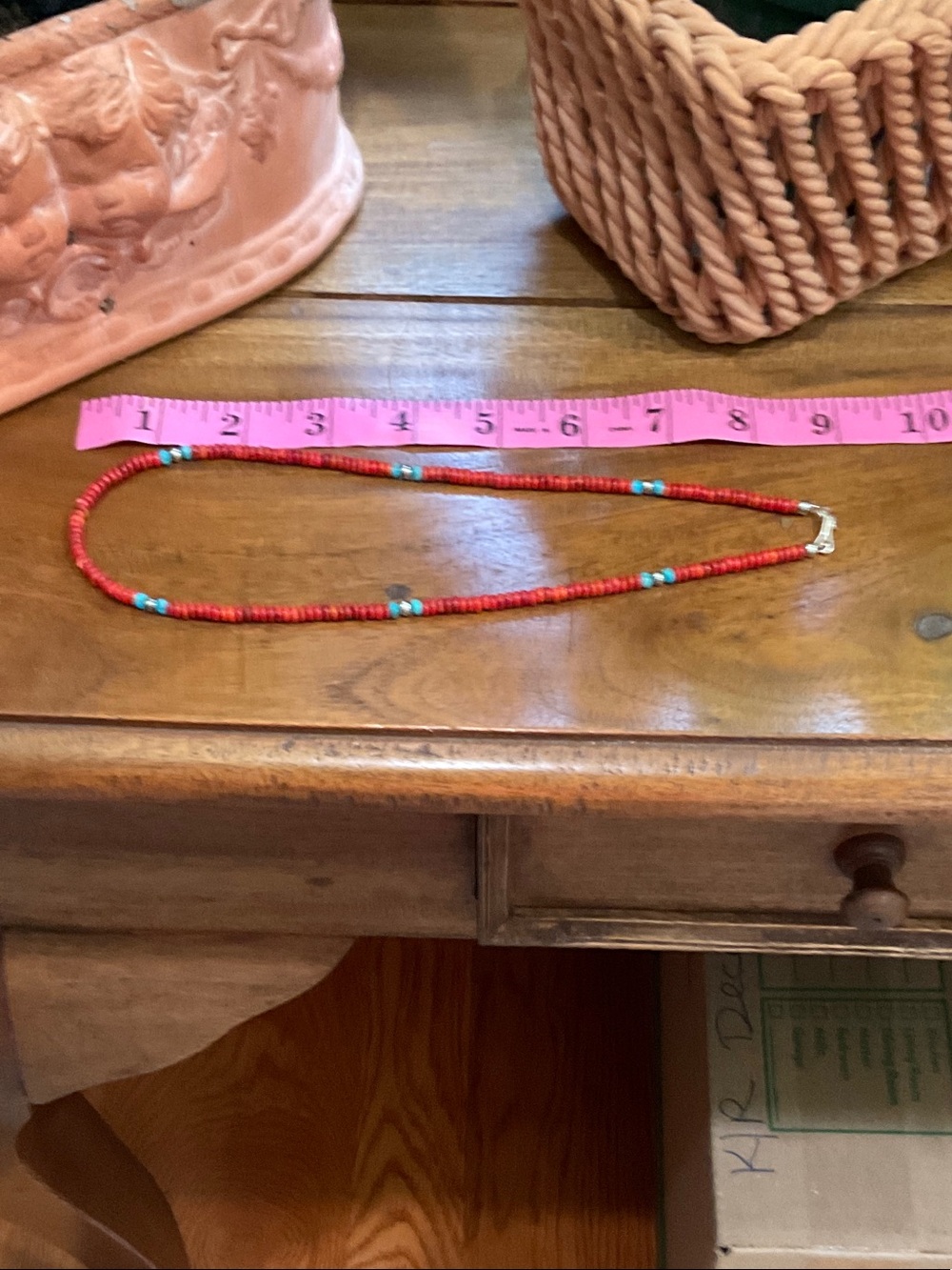 Beautiful Coral and Turquoise Necklace with Women Jewelry - Picture 2 of 2
